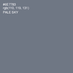 #6E7783 - Pale Sky Color Image